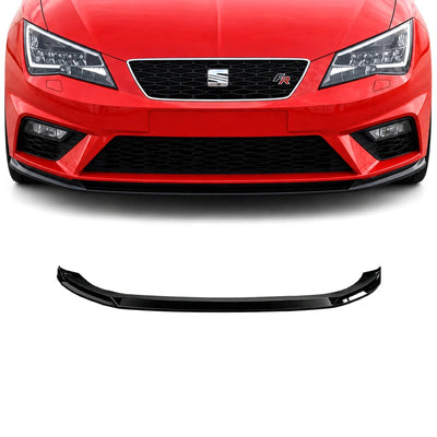 Apex Aero Design Front Splitter (Gloss Black ABS) – Motorsport Style for Seat Leon FR - Cupra Mk3 (2012-2020)