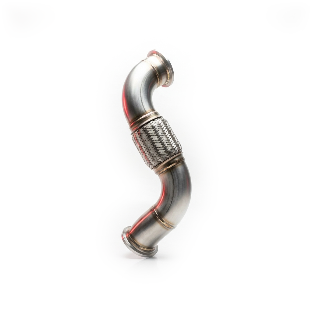 Heat-managed downpipe — BMW B58 tuning