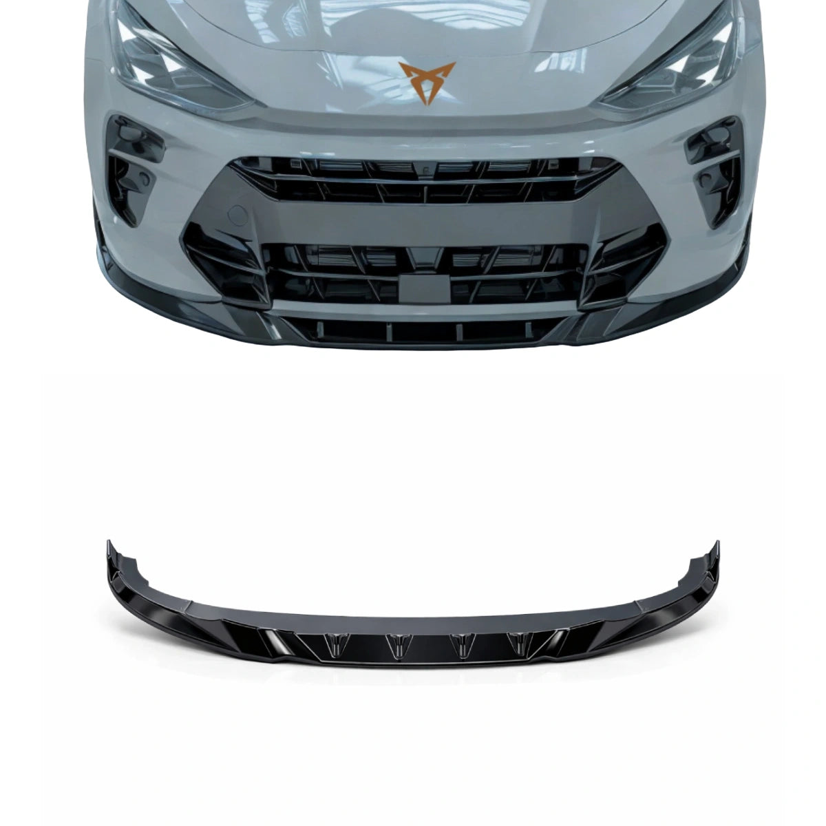 Apex Aero Design Front Splitter (Gloss Black ABS) – Aggressive Front Styling for Cupra Terramar (2024+)