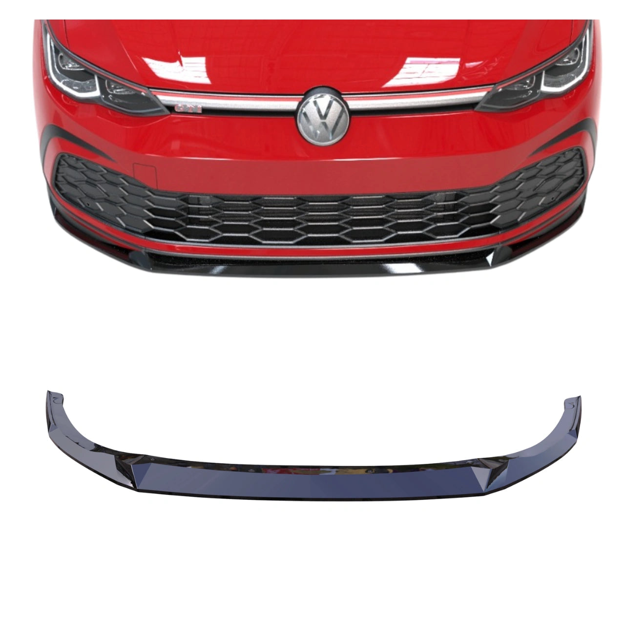 Apex Aero Design - Volkswagen Golf Mk8 GTI-GTE-GTD-R-Line V2 (2020-2024) - Ön Lip V2 - Front Splitter