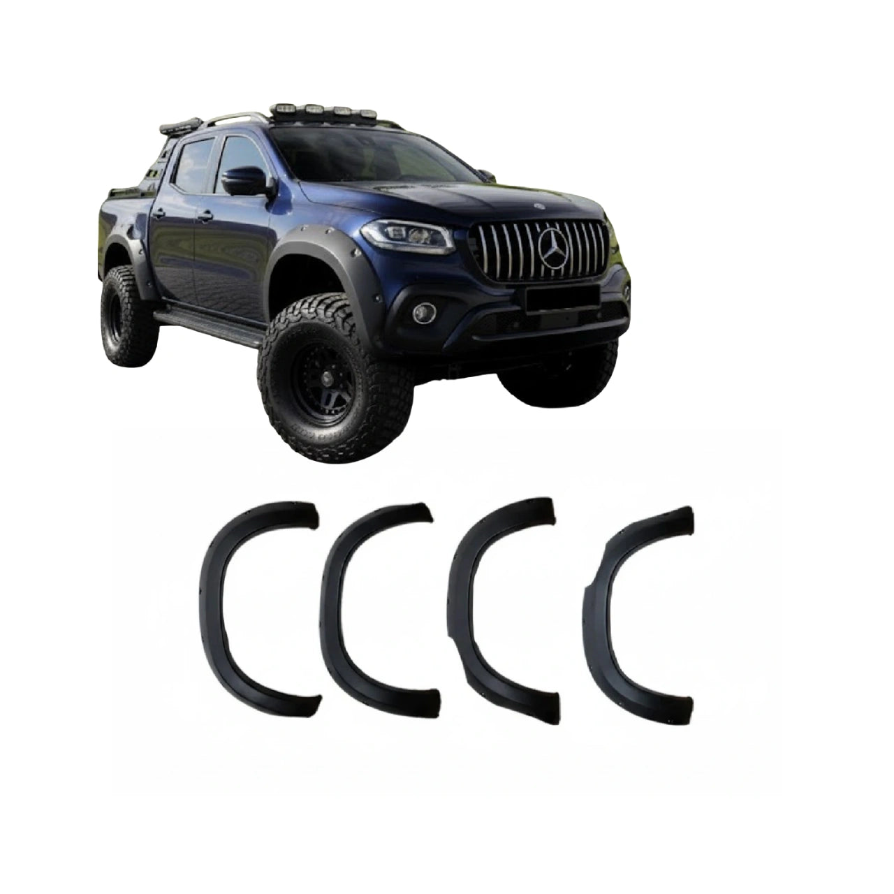 Apex Aero Design - Mercedes X Class W470 (2017+) - Aletines (4 Piezas)