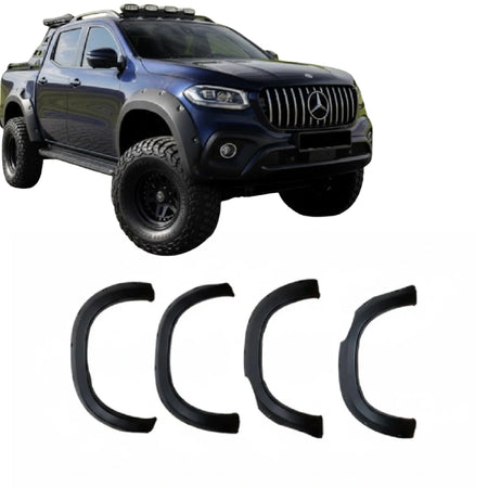 Apex Aero Design - Mercedes X Class W470 (2017+) - Dodik - Çamurluk Kaplaması 4 Parça - Fender Flares