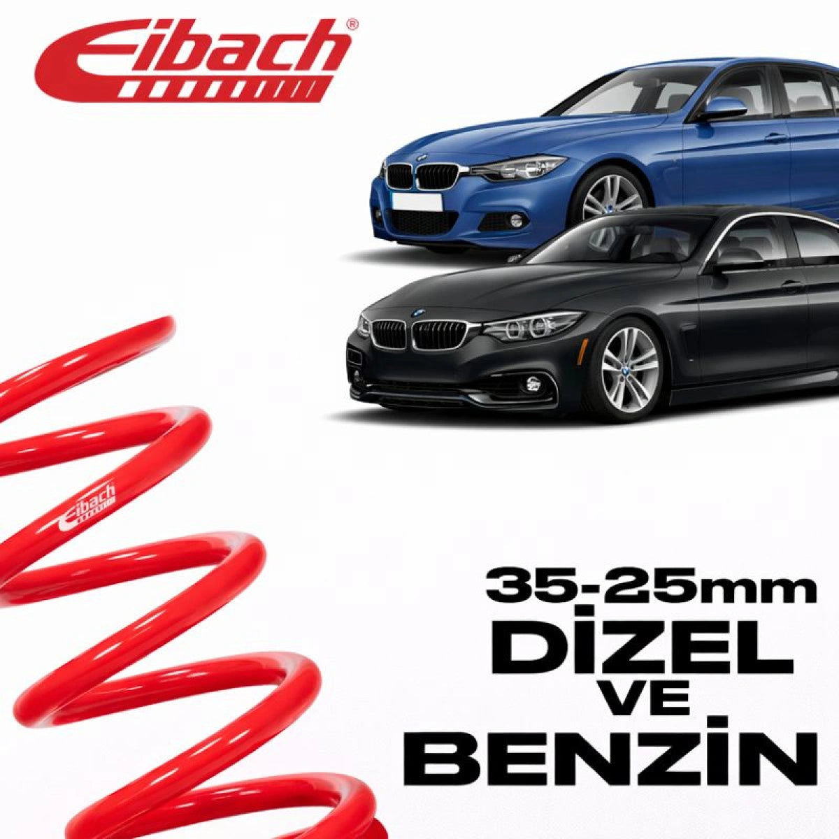 Muelles Deportivos Eibach Pro-Kit BMW Serie 3 (F30/F80) / Serie 4 Gran Coupé (F36) (35/25 mm) - Eibach
