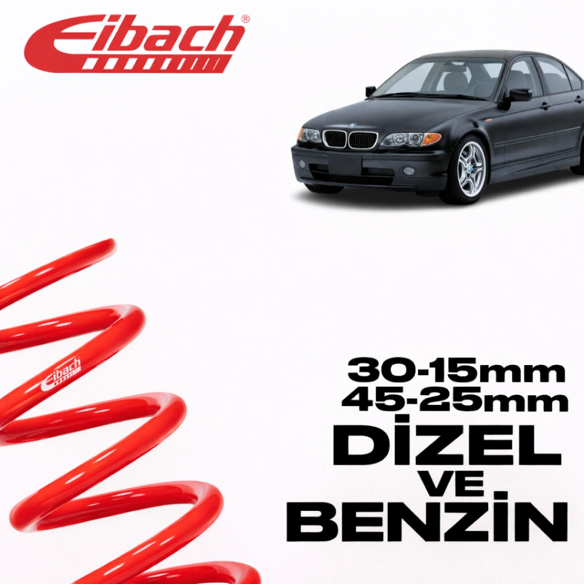 Muelles Deportivos Eibach Sportline BMW E46 Sedán / Coupé (45/25 mm - 30/15 mm) - Eibach