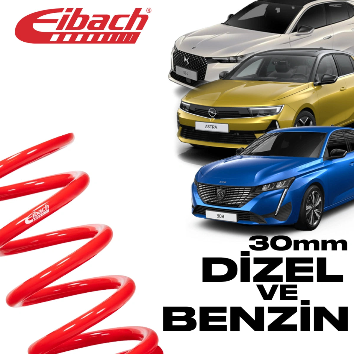 Muelles Deportivos Eibach Pro-Kit DS4 II Opel Astra L Peugeot 308 III (30/25 mm) - Eibach