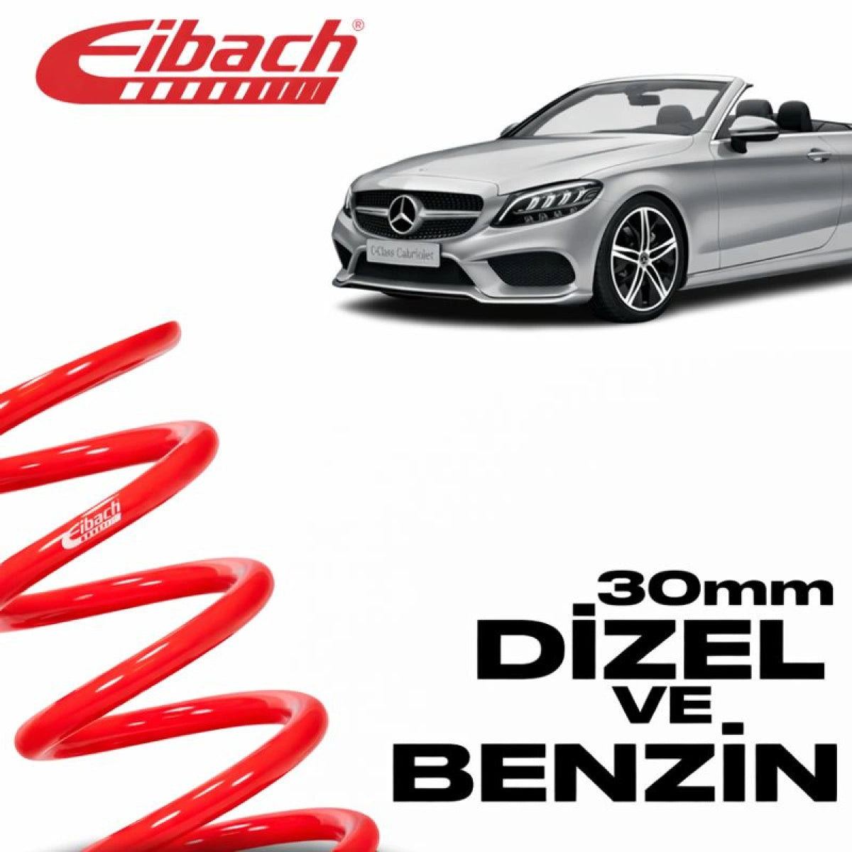 Muelles Deportivos Eibach Mercedes Clase C Cabrio A205 (30 mm) - Eibach