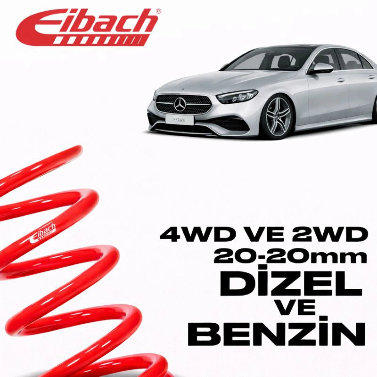 Muelles Deportivos Eibach Mercedes Clase E W214 / S214 Pro-Kit (20/20 mm) - Eibach