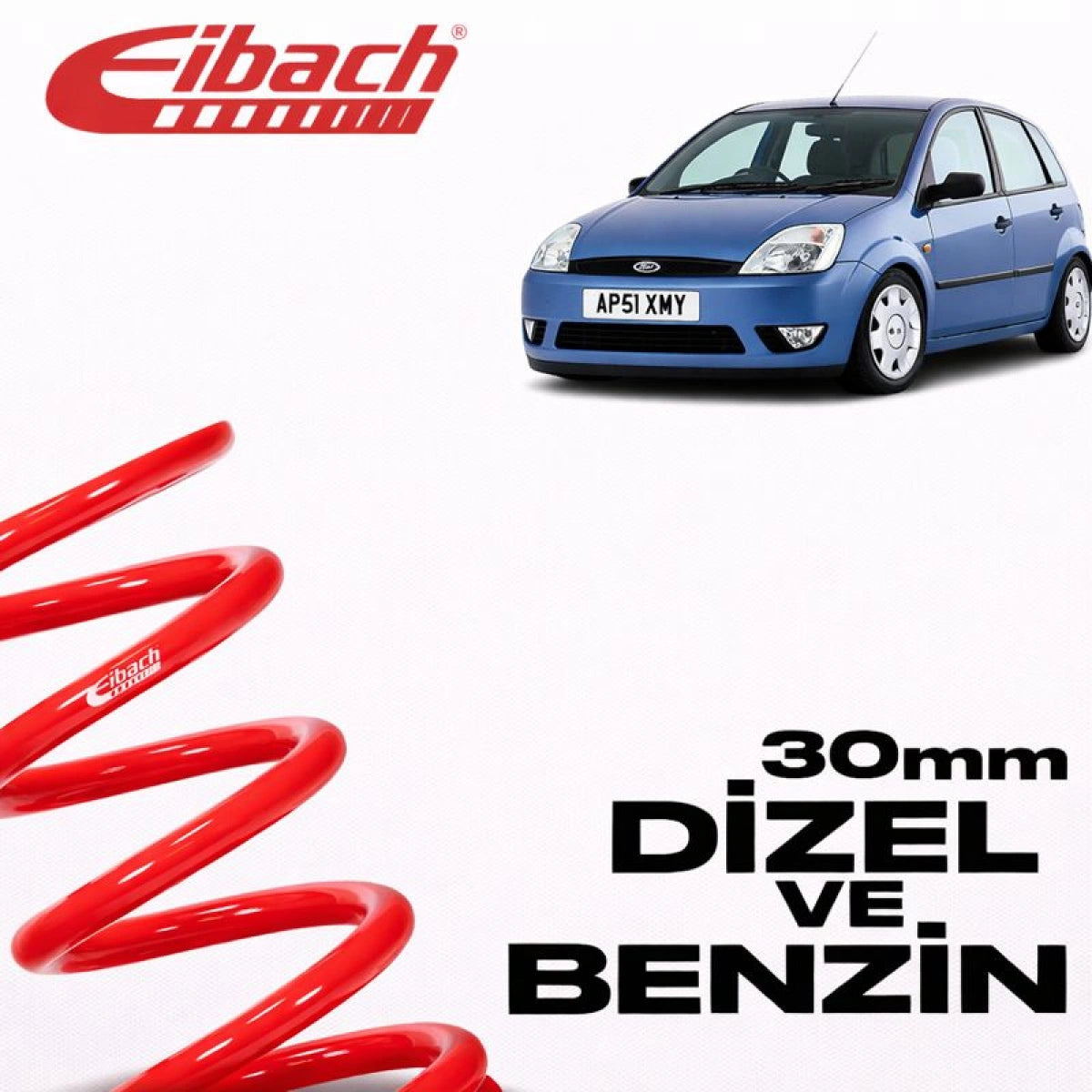 Muelles Deportivos Eibach Pro-Kit Ford Fiesta V (30 mm) - Eibach