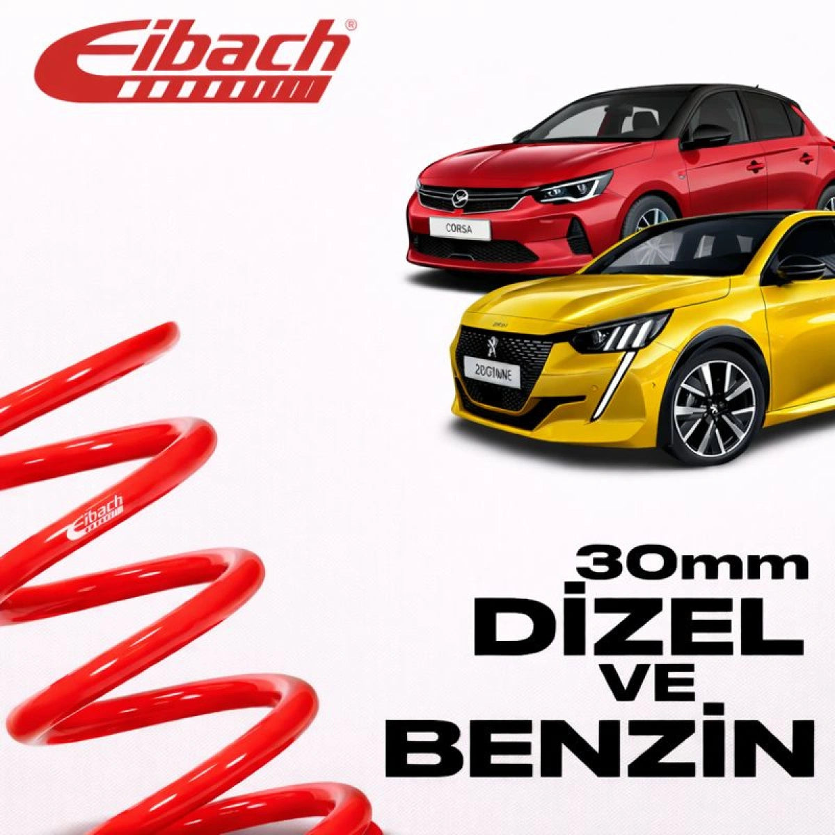 Muelles Deportivos Eibach Peugeot 208 II / Opel Corsa F Pro-Kit (30 mm) - Eibach
