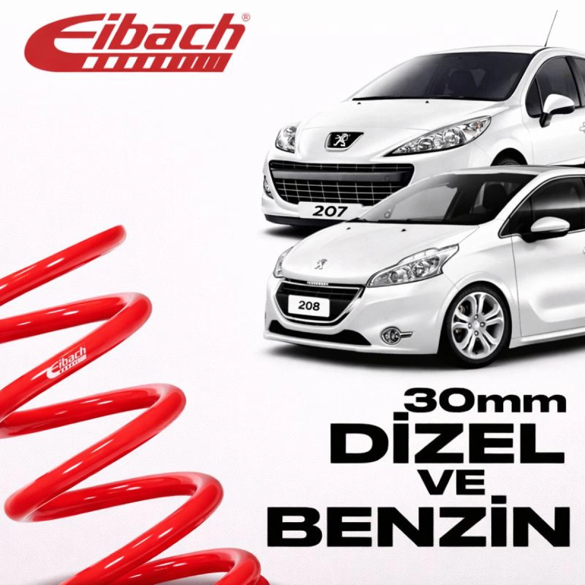 Muelles Deportivos Eibach Peugeot 207 / 208 Pro-Kit (30 mm) - Eibach