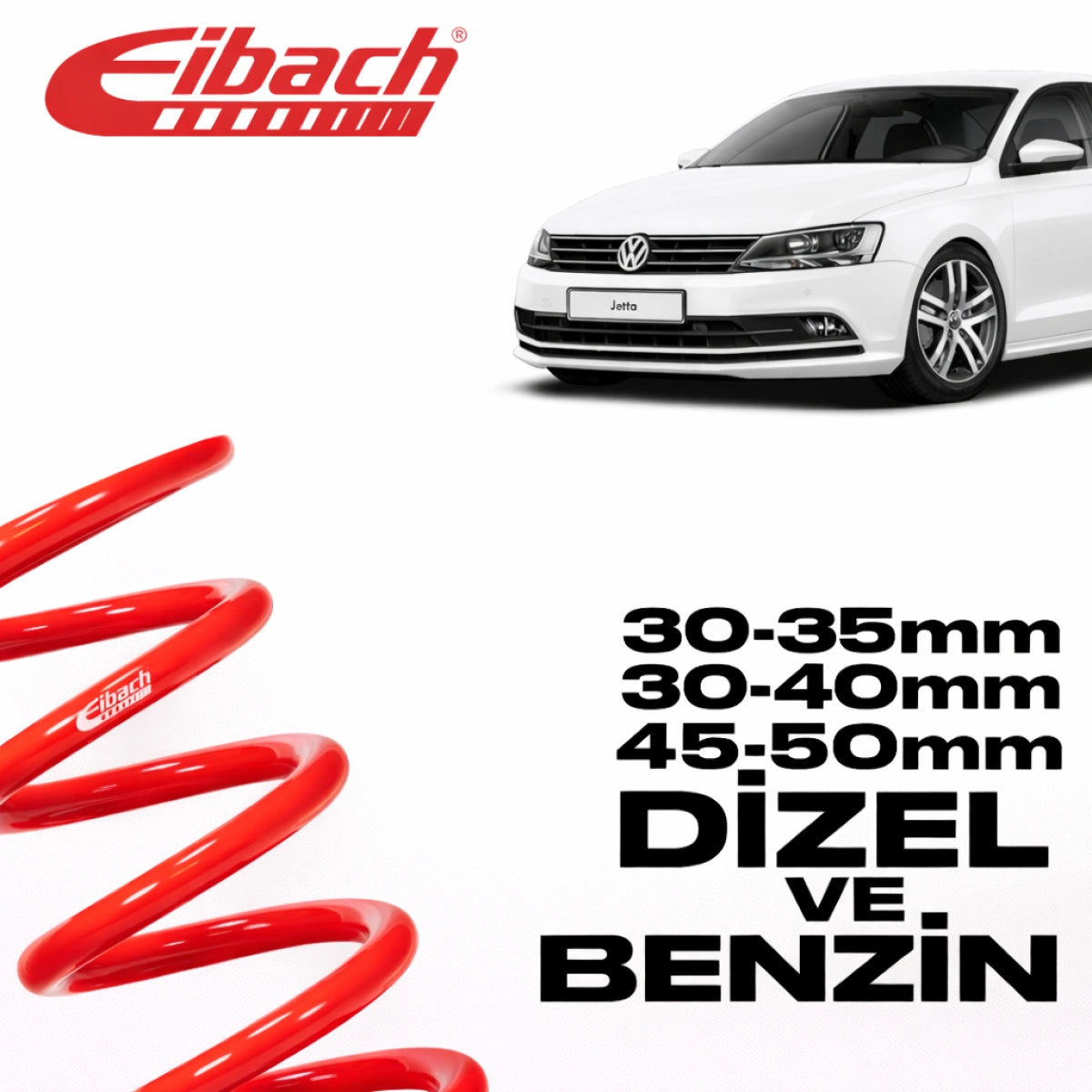 Muelles Deportivos Eibach Volkswagen Jetta Sportline (30-40/30 - 45-50/30-35 mm) - Eibach