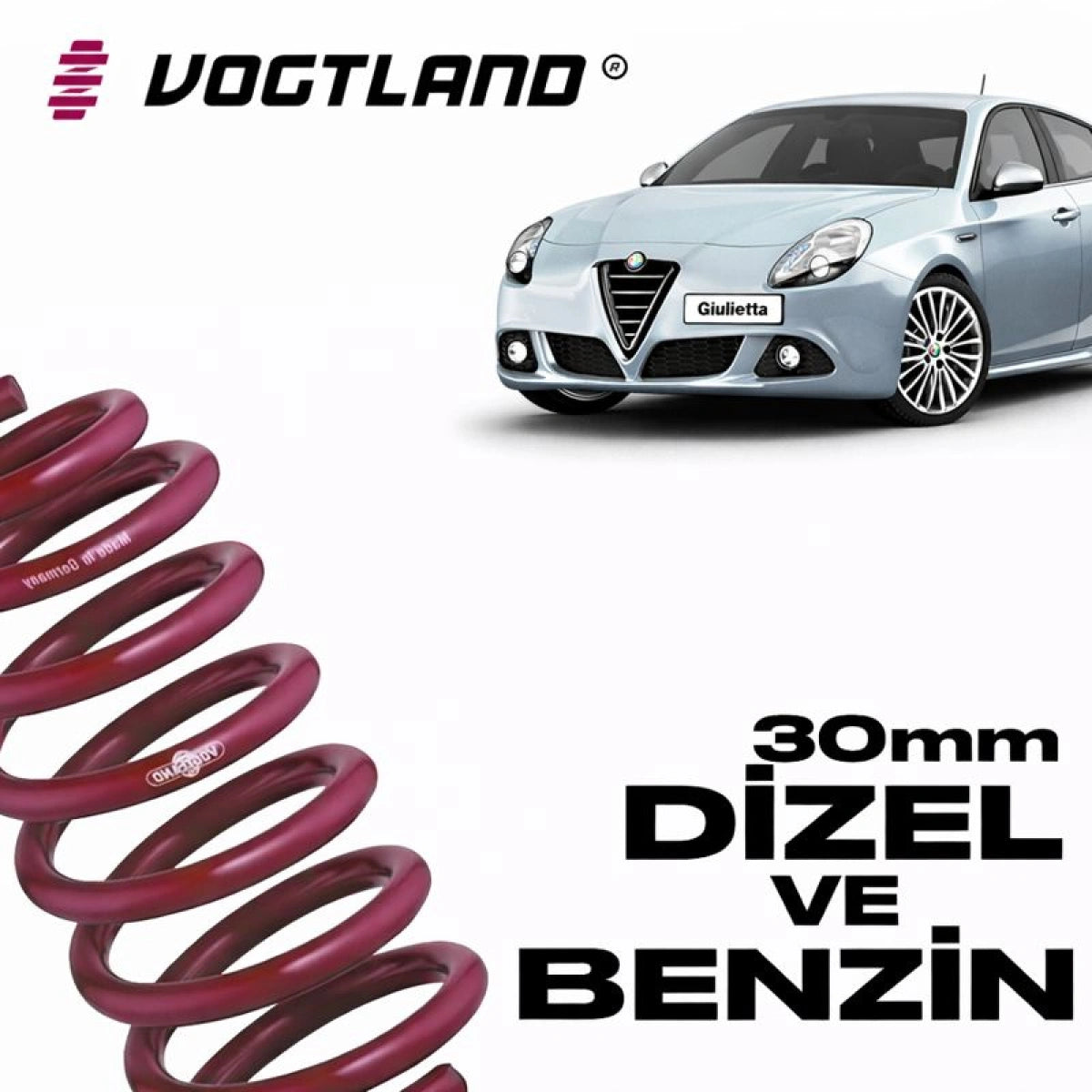 Muelles Deportivos Vogtland Alfa Romeo Giulietta (30 mm) - Vogtland