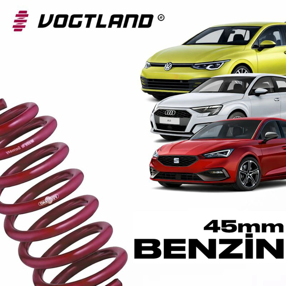 Muelles Deportivos Vogtland VW Golf 8 / Audi A3 8Y / Seat Leon MK4 1.0 TSI (45 mm) - Vogtland