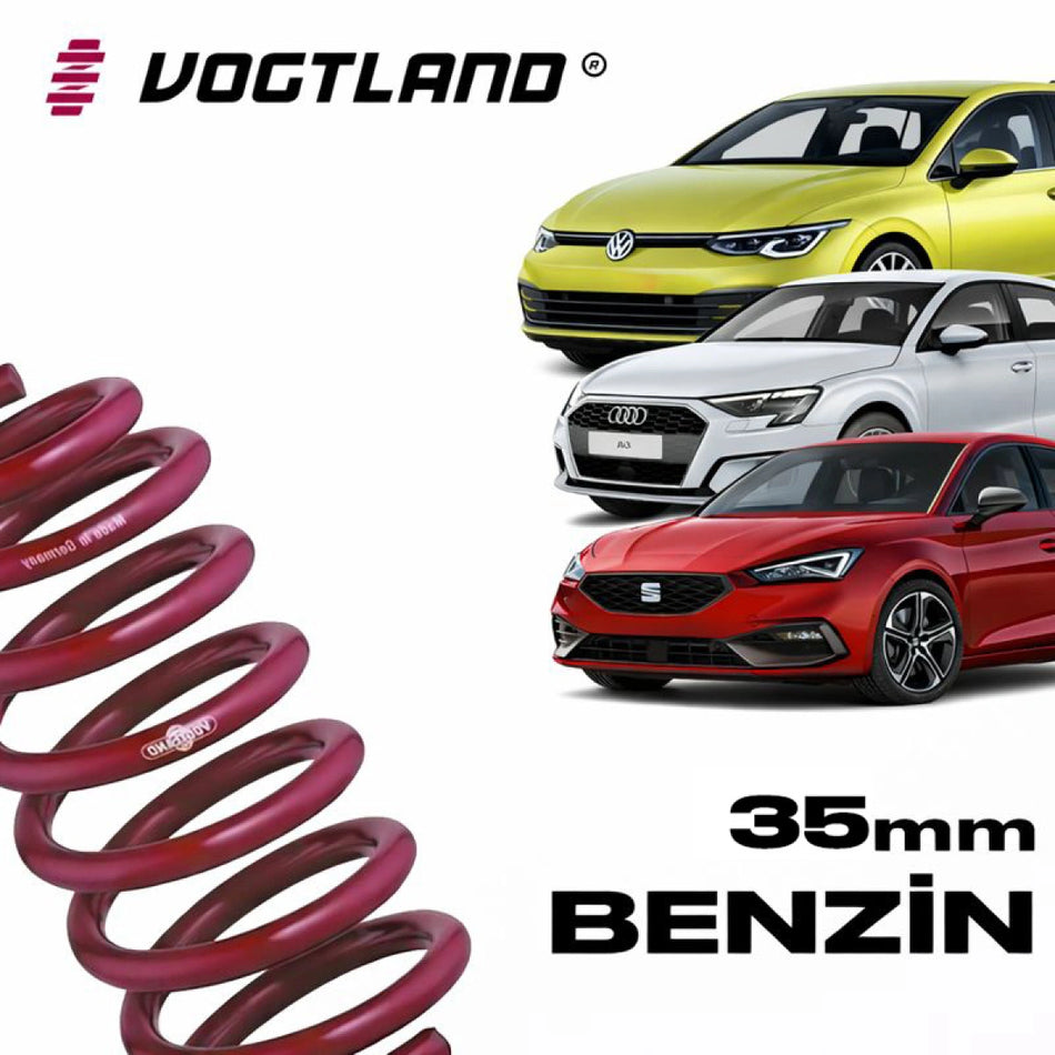 Muelles Deportivos Vogtland VW Golf 8 / Audi A3 8Y / Seat Leon MK4 1.0 TSI (35 mm) - Vogtland