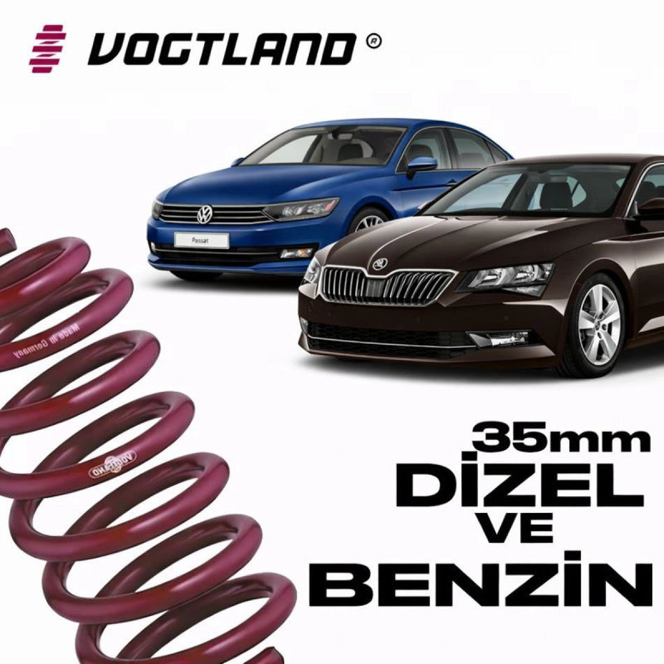 Muelles Deportivos Vogtland VW Passat B8 / Skoda Superb B8 (35mm) - Vogtland