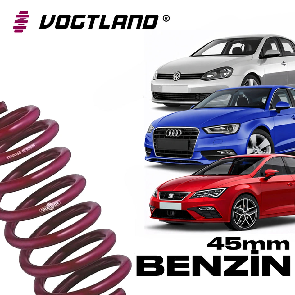 Muelles Deportivos Vogtland VW Golf 7 Audi A3 8V Seat Leon MK3 1.4/1.5 TSI (45mm) - Vogtland