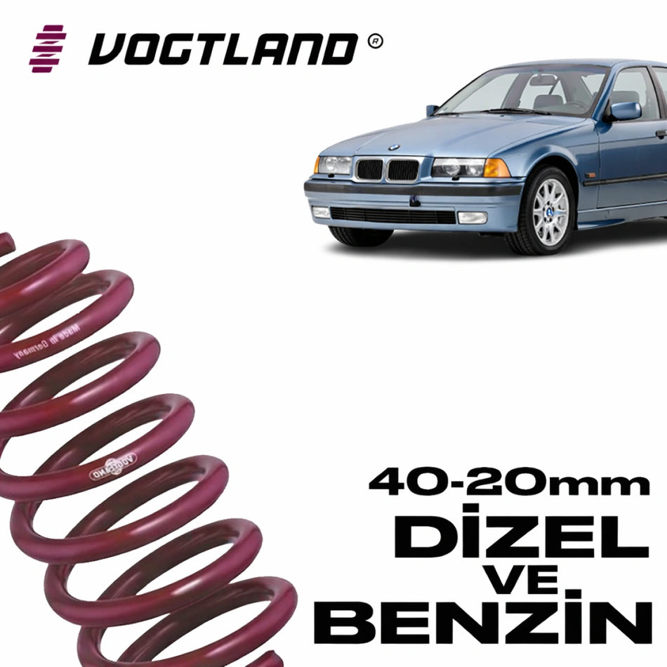 Muelles Deportivos Vogtland BMW Serie 3 E36 4 Cilindros (40/20 mm) - Vogtland