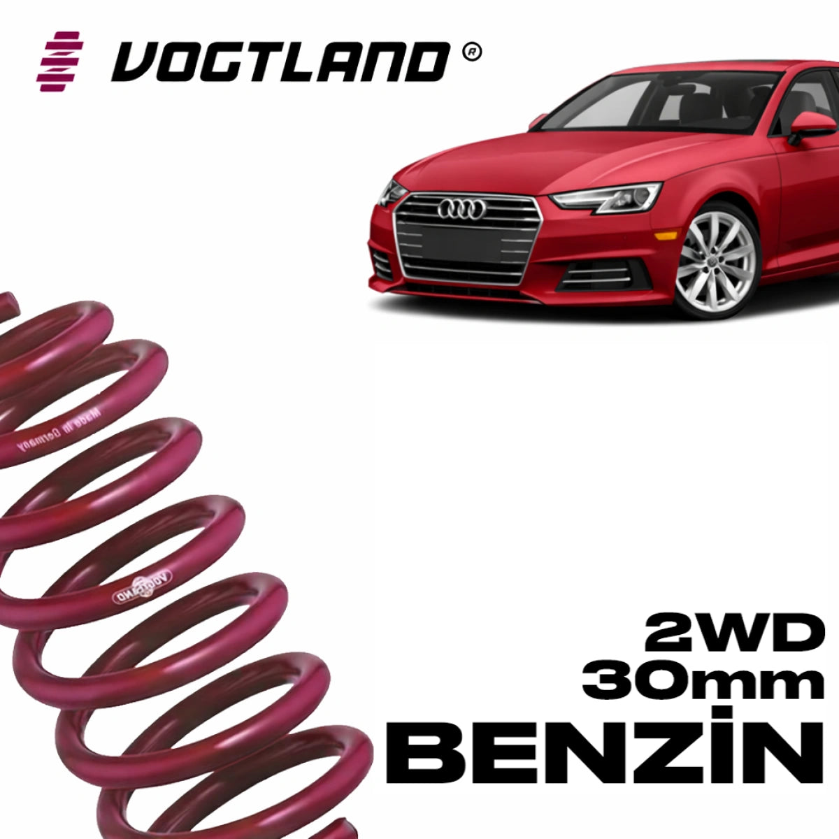 Muelles Deportivos Vogtland Audi A4 B9 1.4 TFSI 2WD (30 mm) - Vogtland