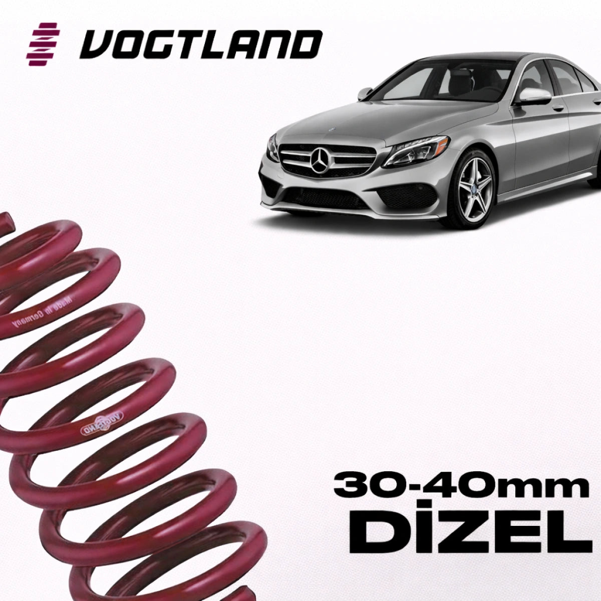 Muelles Deportivos Vogtland Mercedes W205 Diésel (30/40 mm) - Vogtland
