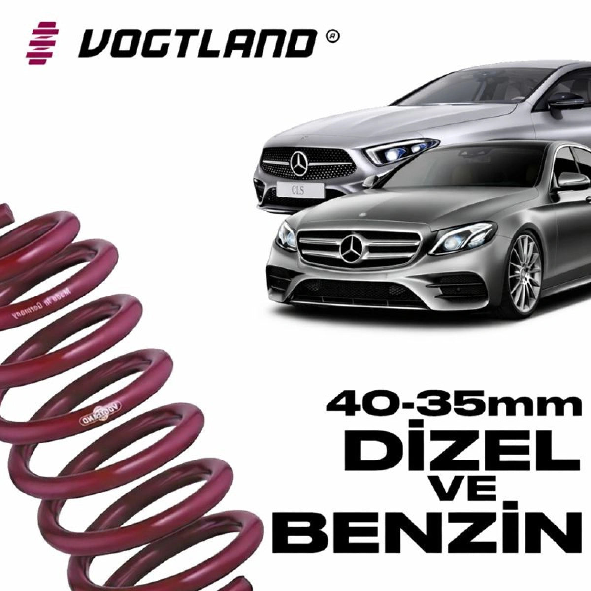 Muelles Deportivos Vogtland Mercedes W213 Clase E / C257 CLS (40/35 mm) - Vogtland