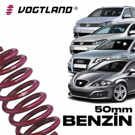 Muelles Deportivos Vogtland VW Golf 5/6 Audi A3 8P Seat Leon MK2 Gasolina (50mm) - Vogtland