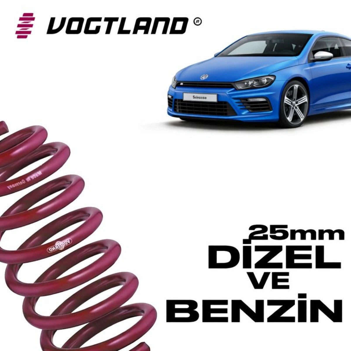 Muelles Deportivos Vogtland Volkswagen Scirocco (25mm) - Vogtland