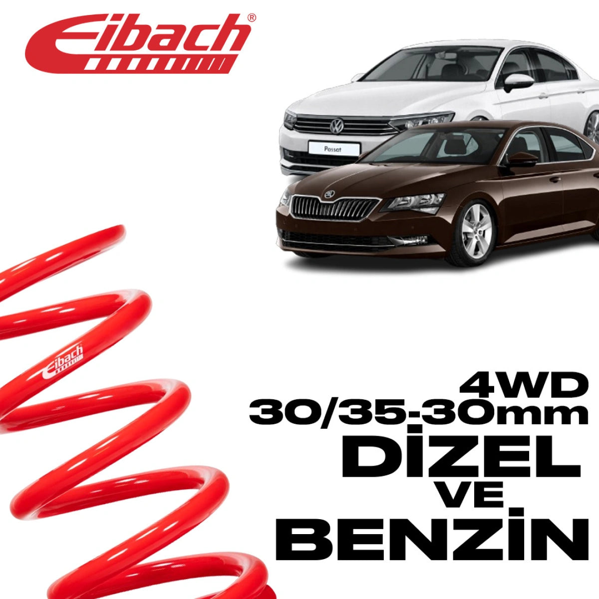Muelles Deportivos Eibach Pro-Kit VW Passat B8 4Motion / Skoda Superb III 4x4 (30-35/30 mm) - Eibach
