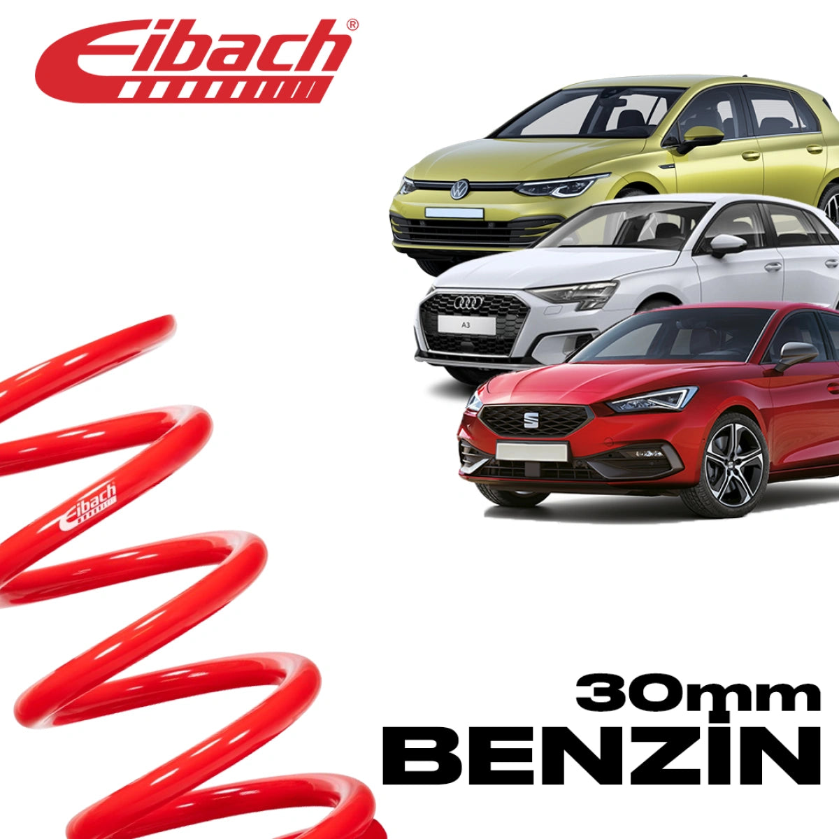 Muelles Deportivos Eibach Pro-Kit Audi A3 / Seat Leon / VW Golf 35/30 mm - Eibach