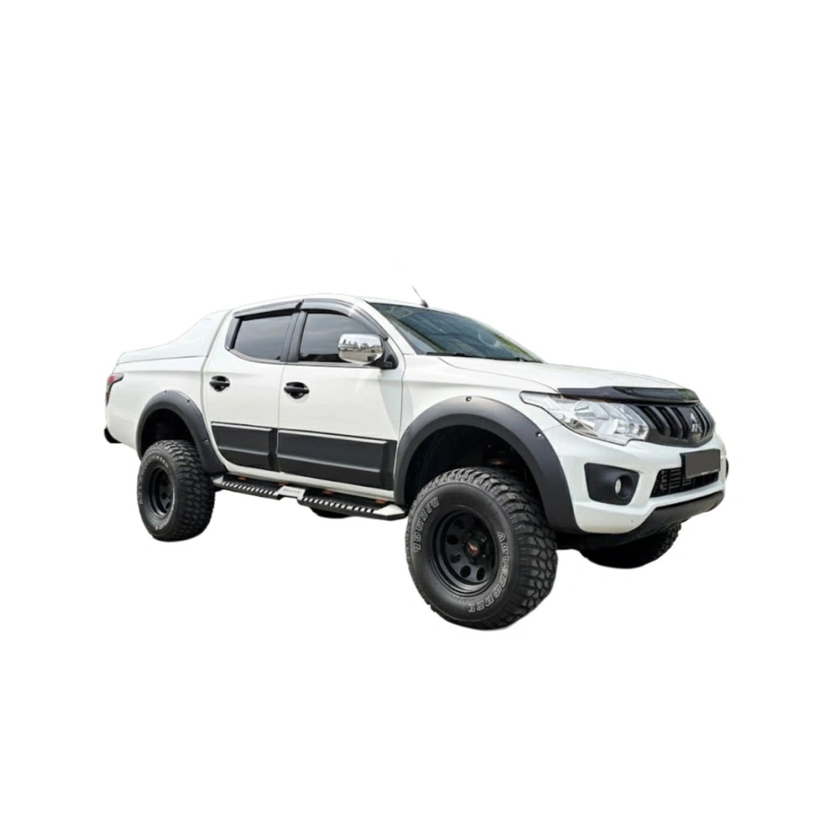 Kit de Molduras de Carrocería Apex Aero Design de 4 Piezas (Negro Brillante) – Protección y Estilo para Mitsubishi L200 (2015-2018)