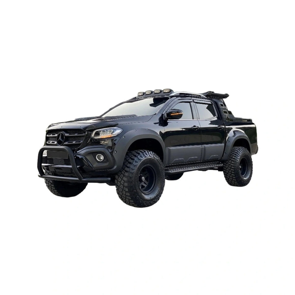Apex Aero Design 4-Piece Body Side Cladding (Gloss Black ABS) – Off-Road Protection and Style for Mercedes X-Class W470 (2017+)