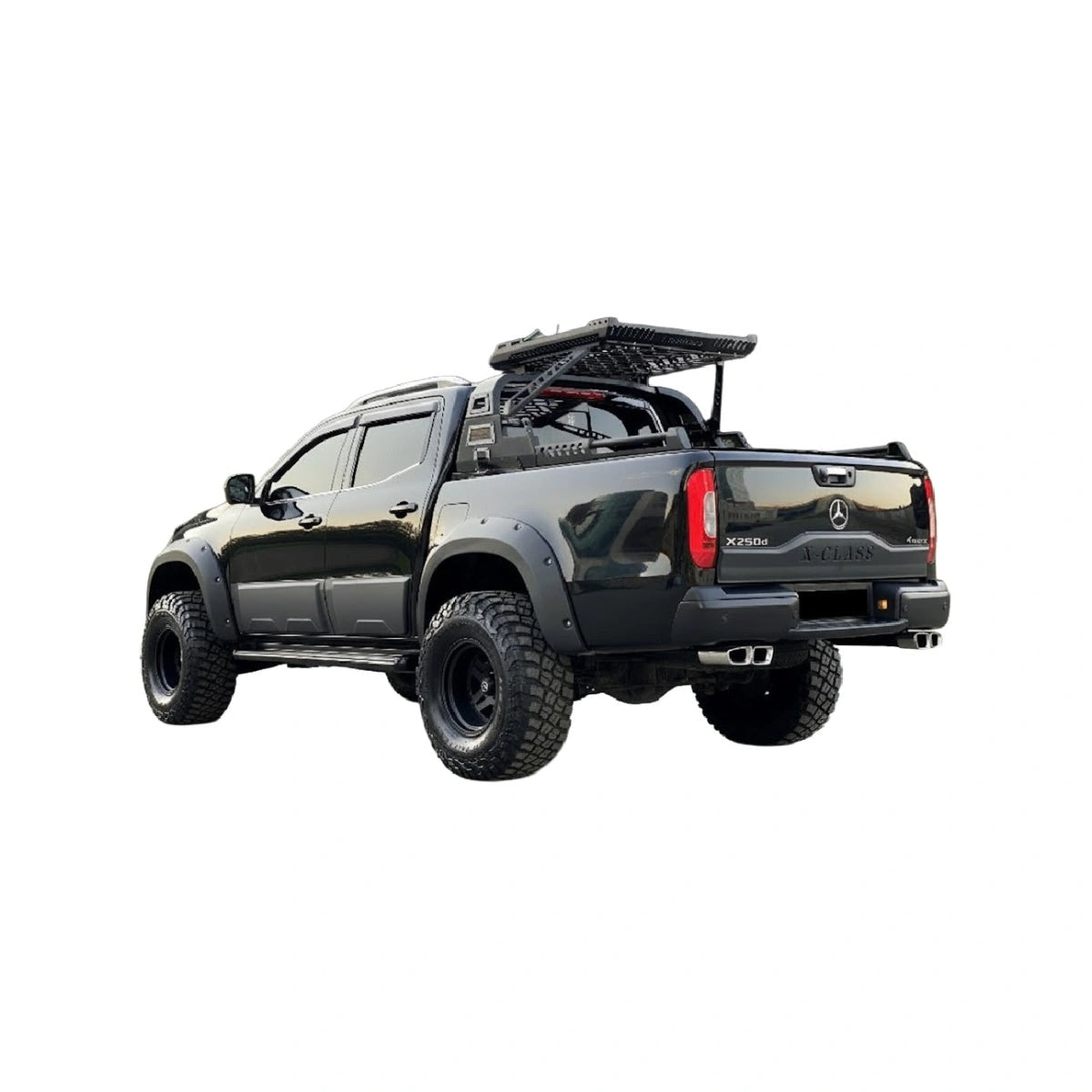 Apex Aero Design 4-Piece Body Side Cladding (Gloss Black ABS) – Off-Road Protection and Style for Mercedes X-Class W470 (2017+)