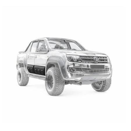 Apex Aero Design 4-Piece Body Cladding (Gloss Black) – Side Protection for Volkswagen Amarok (2010-2016)
