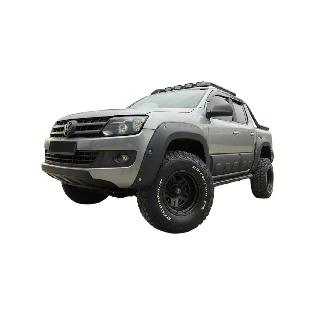 Apex Aero Design 4-Piece Body Cladding (Gloss Black) – Side Protection for Volkswagen Amarok (2010-2016)