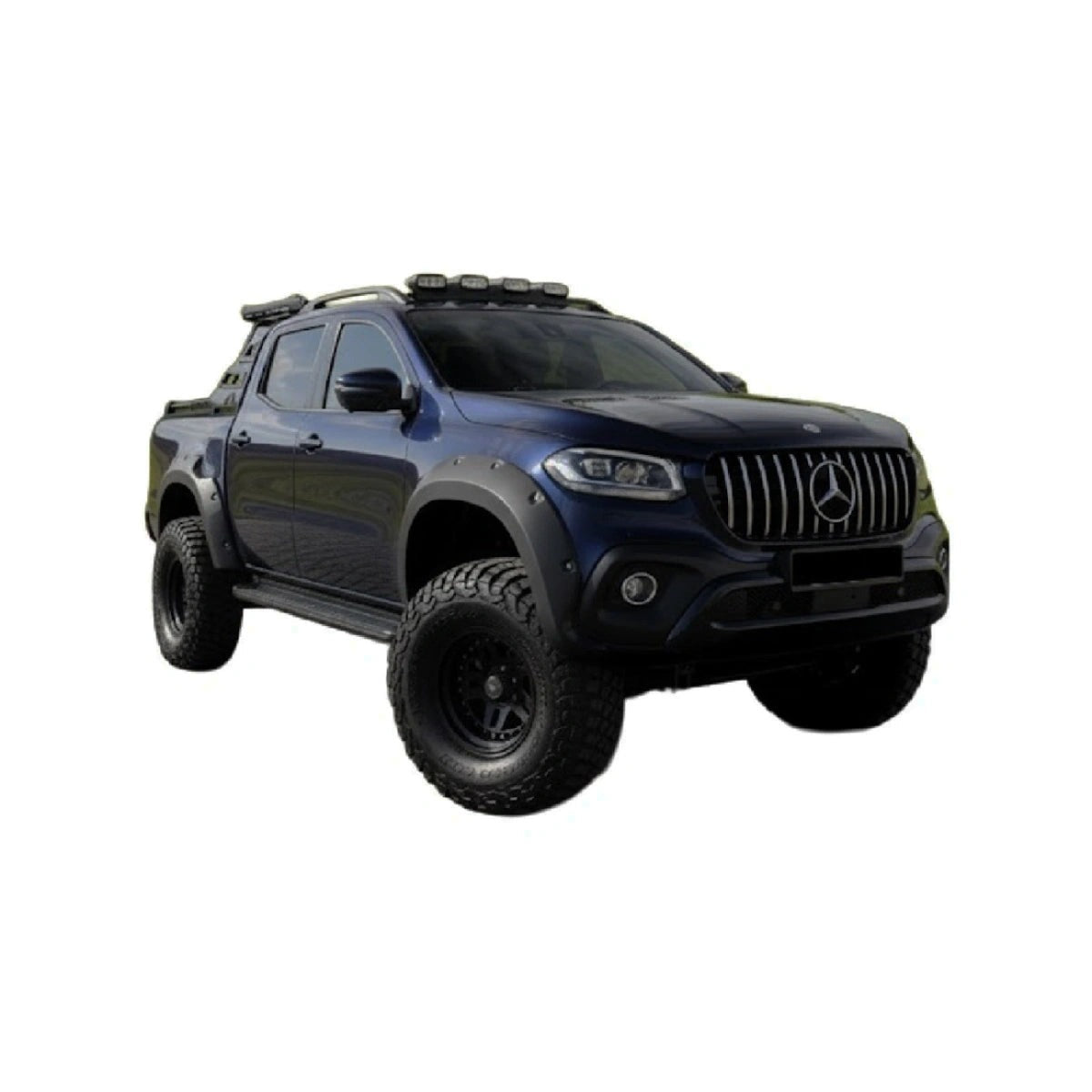 Apex Aero Design Fender Flare Kit 4 Pieces (Gloss Black ABS) – Off-Road Look for Mercedes X-Class W470 (2017+)