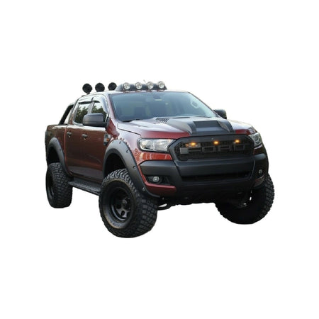 Ensanchadores de Paso de Rueda Apex Aero Design Negro Brillante (4 Piezas) – Estilo Wide Body para Ford Ranger T6-T7-T8 (2012-2015)