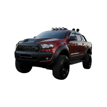 Ensanchadores de Paso de Rueda Apex Aero Design Negro Brillante (4 Piezas) – Estilo Wide Body para Ford Ranger T6-T7-T8 (2012-2015)