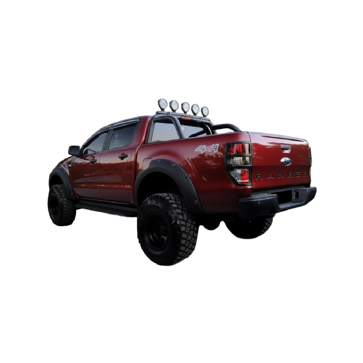 Ensanchadores de Paso de Rueda Apex Aero Design Negro Brillante (4 Piezas) – Estilo Wide Body para Ford Ranger T6-T7-T8 (2012-2015)