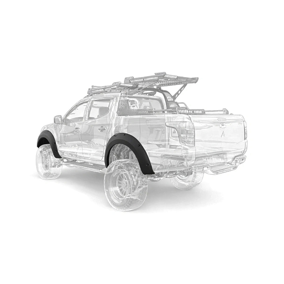 Apex Aero Design Fender Flare Kit (4 Pieces) - Off-Road Style for Mitsubishi L200 (2015-2018)