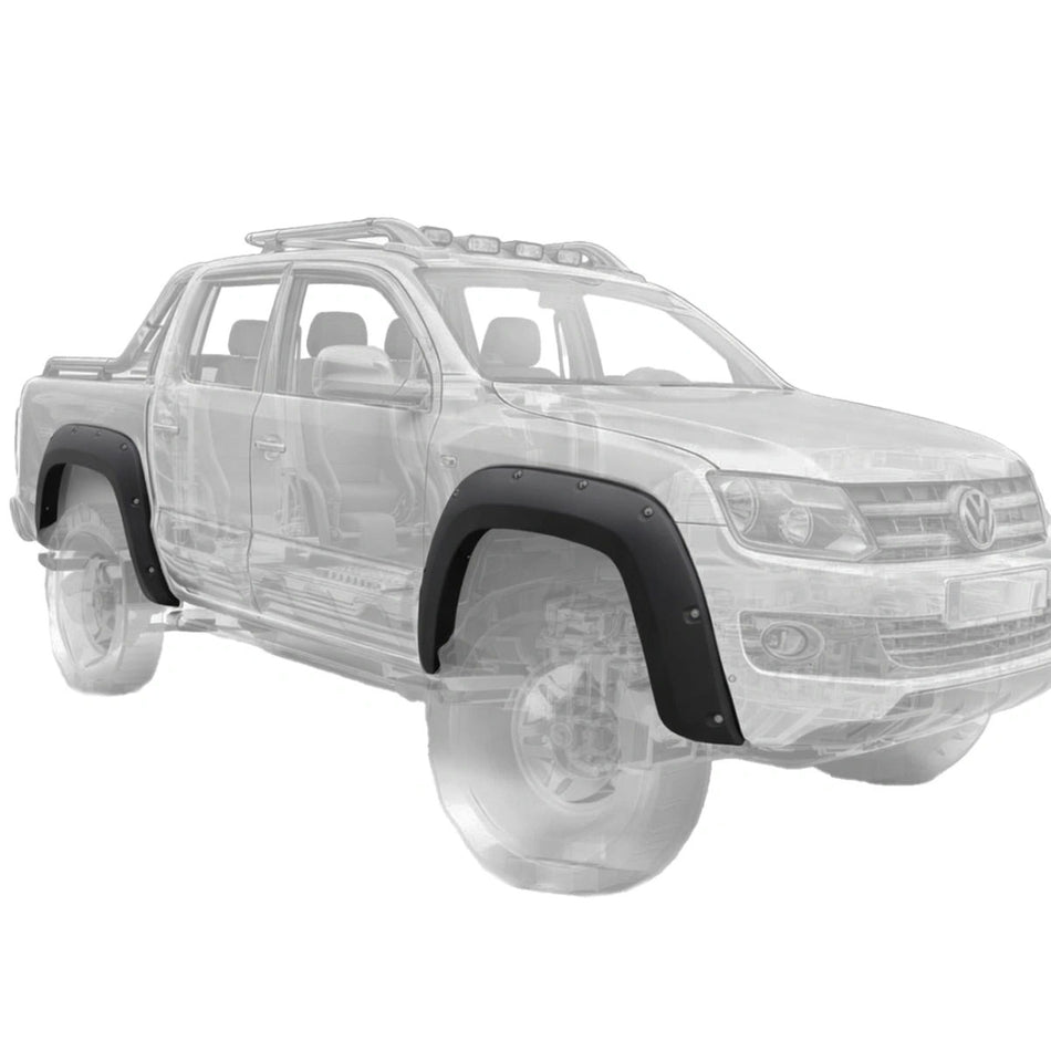 Apex Aero Design 4-Piece Fender Flare Kit (ABS Plastic) – Wide Body Style for Volkswagen Amarok (2010-2016)