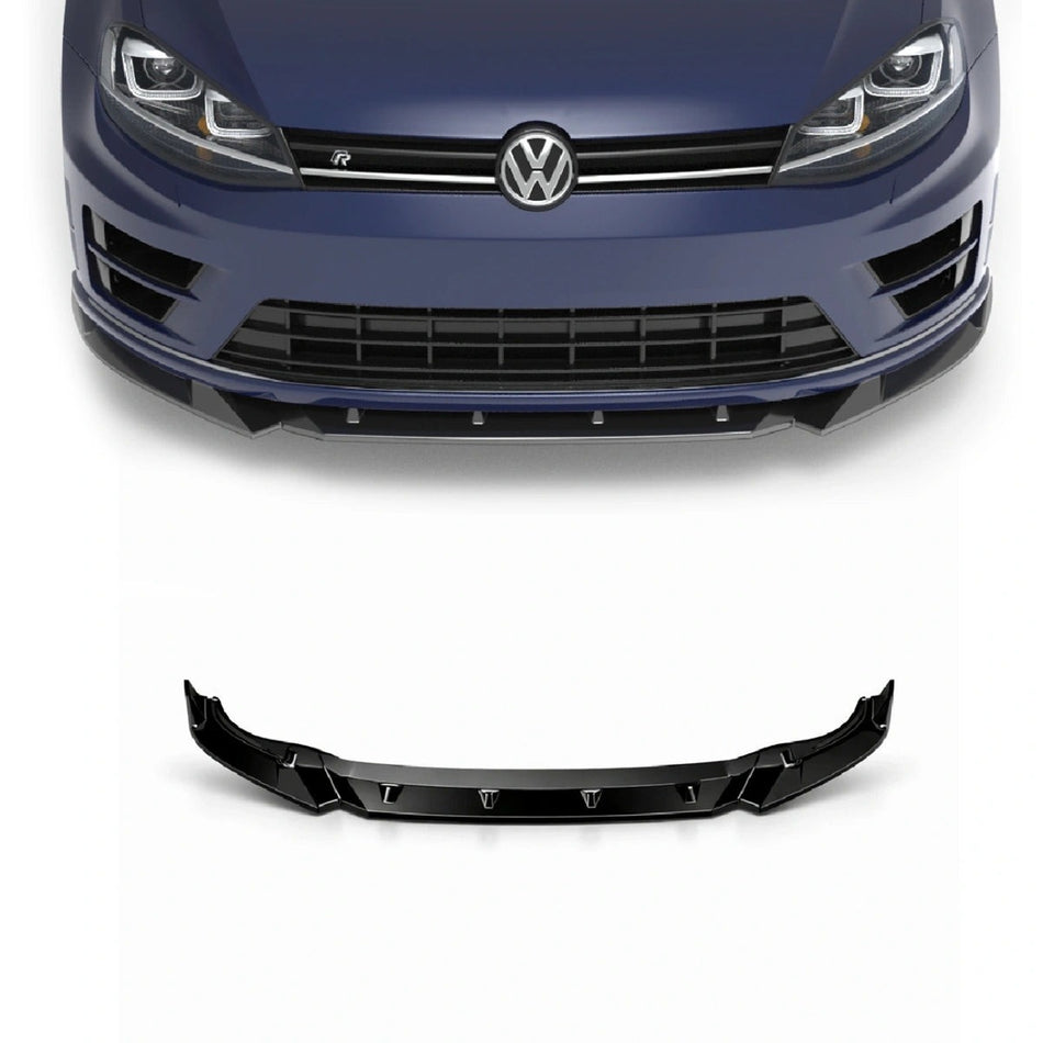 Apex Aero Design Front Splitter VW Golf Mk7 R (Gloss Black ABS) – Aerodynamic Upgrade for Volkswagen Golf 7 R 2013-2016