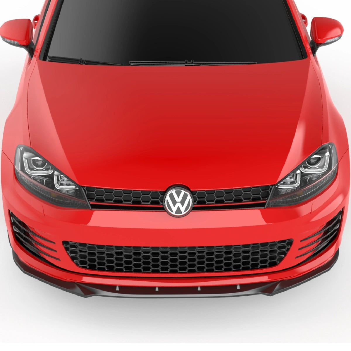 Apex Aero Design Front Splitter Gloss Black (ABS) – Aerodynamic Upgrade for Volkswagen Golf GTI Mk7 (2013-2016)