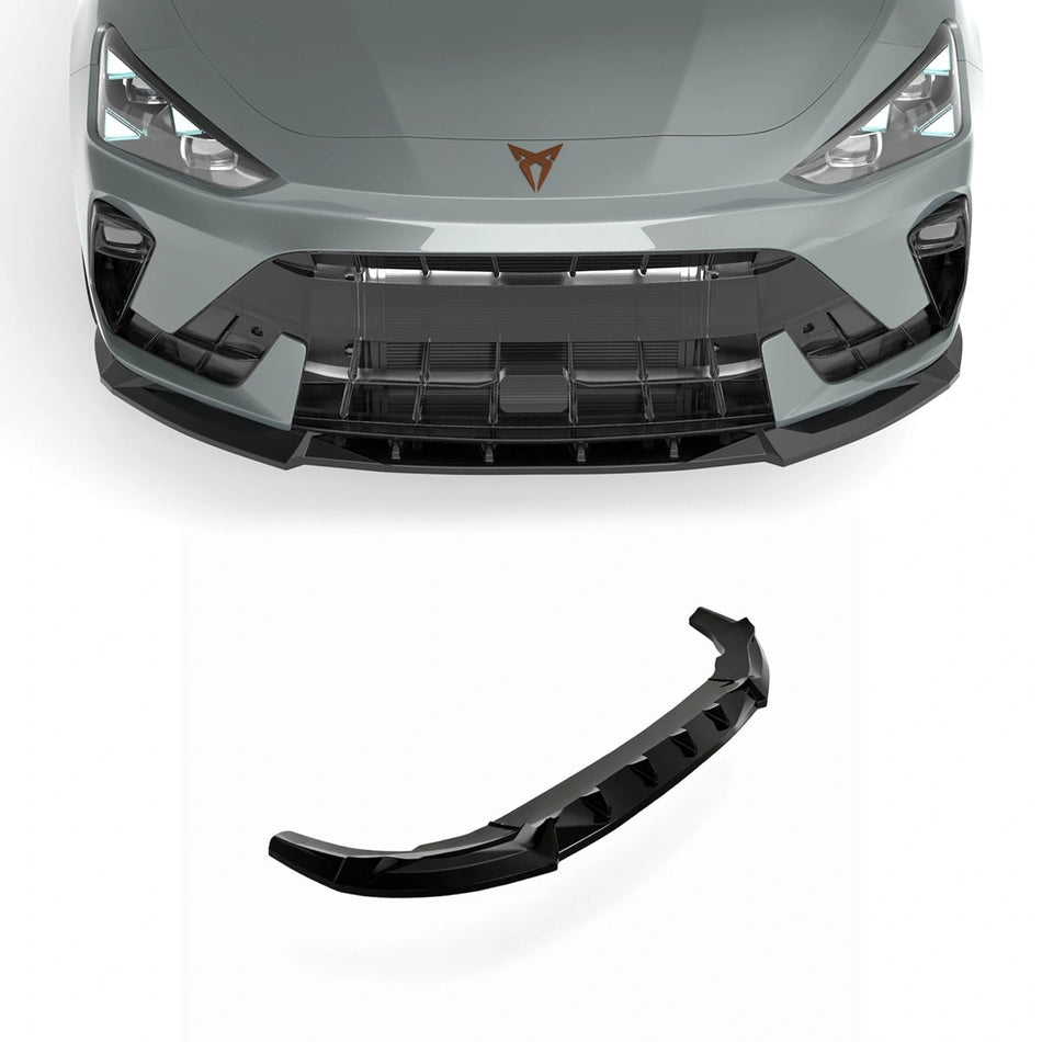 Apex Aero Design AA-LEON24-LF Front Lip Splitter (Gloss Black ABS) – Sport Styling for Cupra Leon 2024+