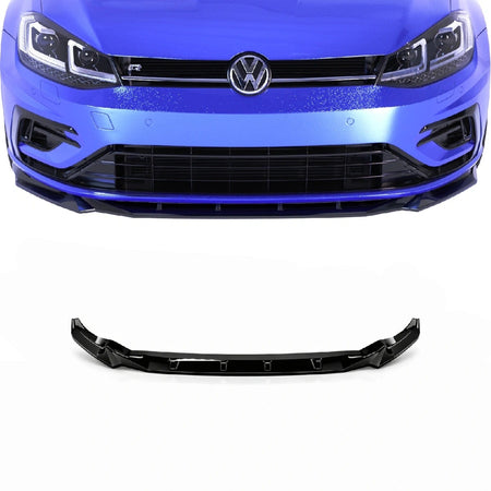 Splitter Delantero Apex Aero Design (ABS Negro Brillante) – Estilo Motorsport para Volkswagen Golf Mk7.5 R (2016-2020)