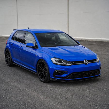 Splitter Delantero Apex Aero Design (ABS Negro Brillante) – Estilo Motorsport para Volkswagen Golf Mk7.5 R (2016-2020)