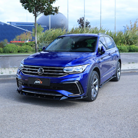 Apex Aero Design Front Splitter (Gloss Black ABS) – Sport Styling for Volkswagen Tiguan R-Line Mk2 Facelift (2020-2024)