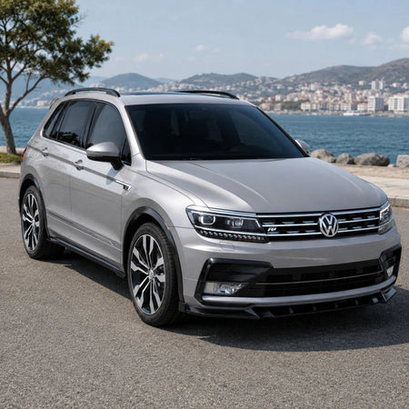 Apex Aero Design Front Splitter (Gloss Black ABS) – Sport Styling for Volkswagen Tiguan Mk2 R-Line (2015-2020)