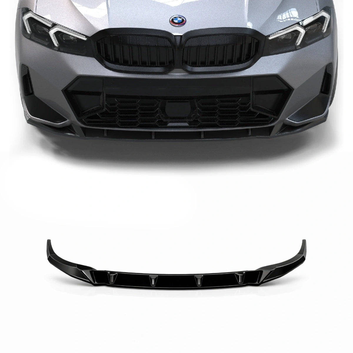 Apex Aero Design Front Splitter (Gloss Black ABS) – Motorsport Styling for BMW 3 Series G20 G21 Facelift M-Pack (2022+)