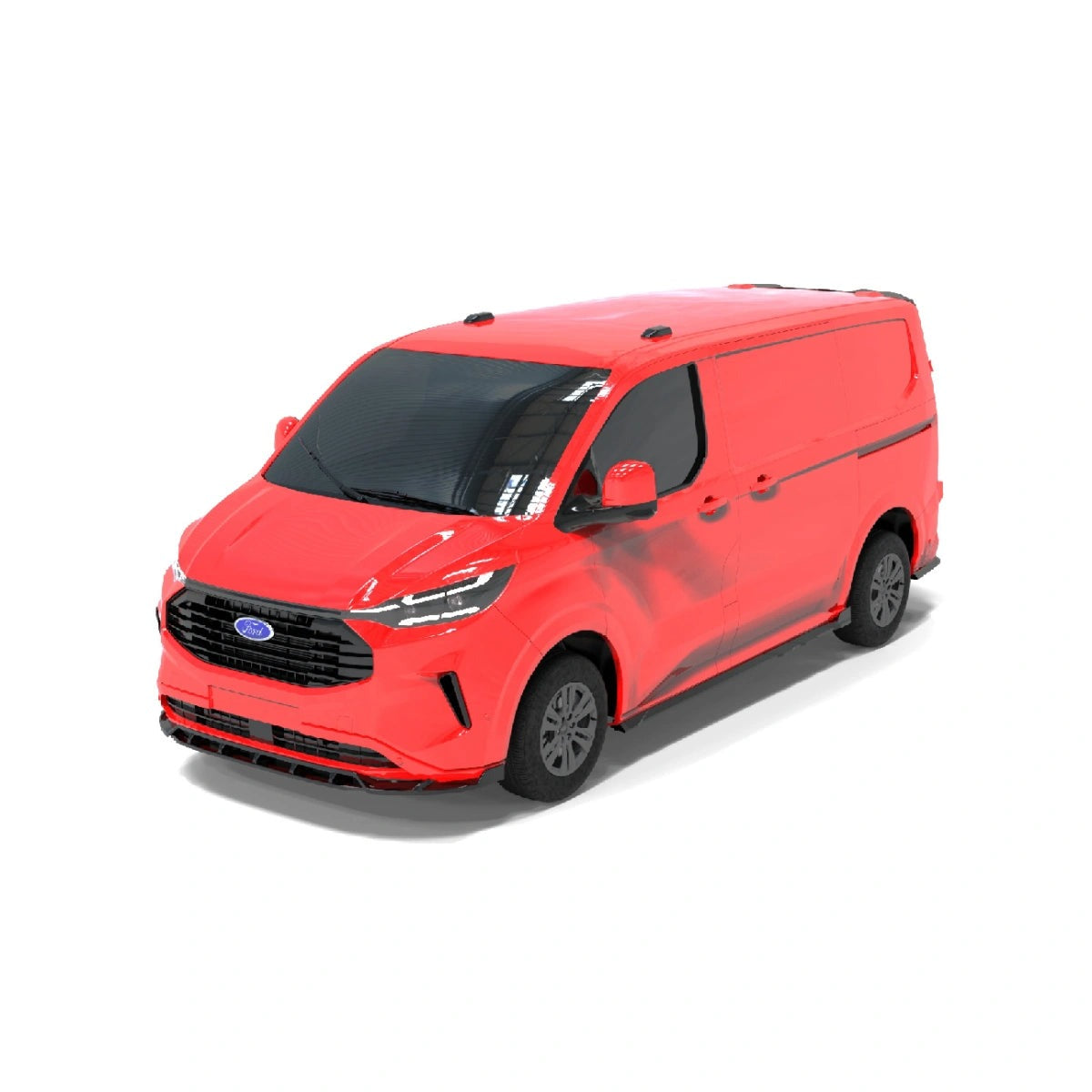 Apex Aero Design 2-Piece Front Splitter (Gloss Black ABS) – Aerodynamic Upgrade for Ford Transit Custom Mk2 (2023+)