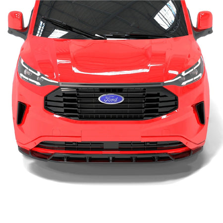 Apex Aero Design 2-Piece Front Splitter (Gloss Black ABS) – Aerodynamic Upgrade for Ford Transit Custom Mk2 (2023+)