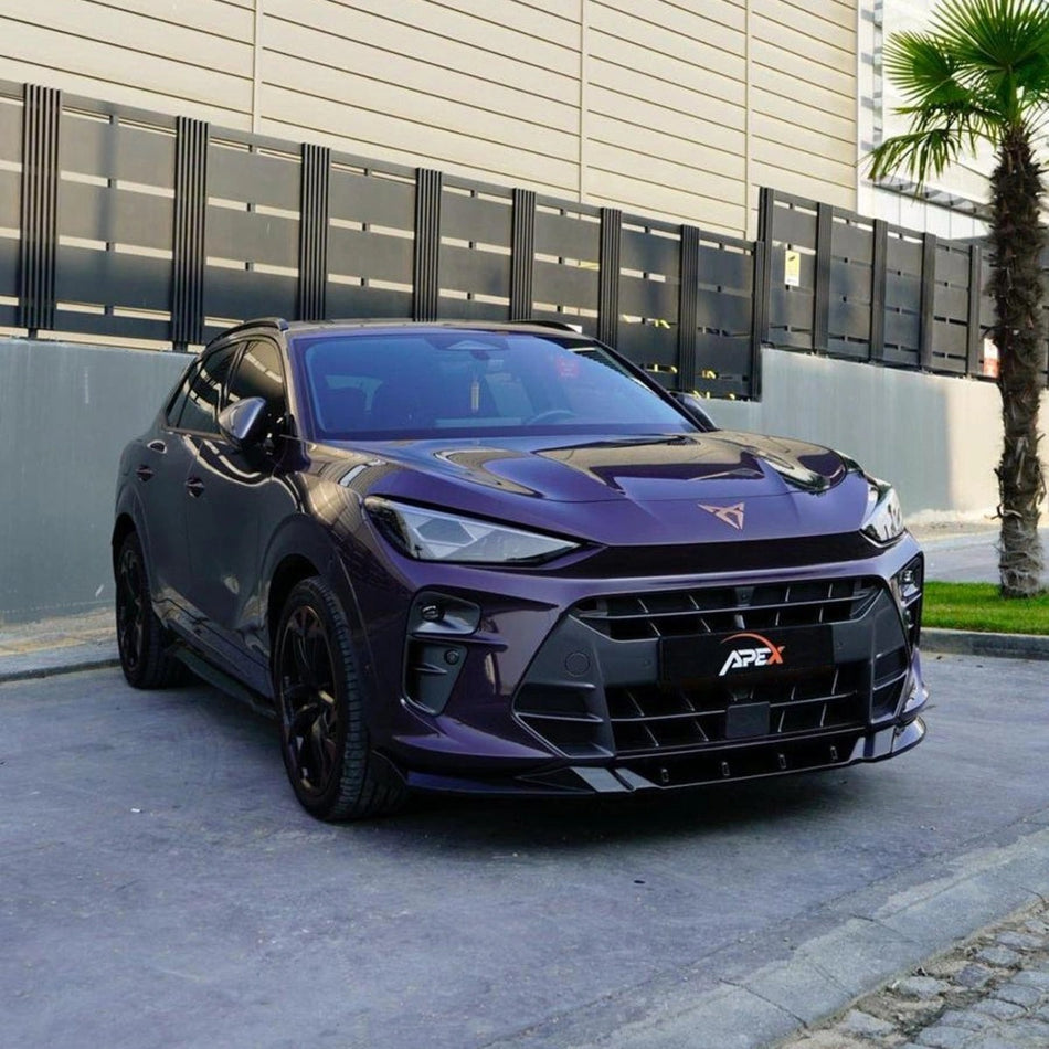 Apex Aero Design Front Splitter (Gloss Black ABS) – Aggressive Front Styling for Cupra Terramar (2024+)